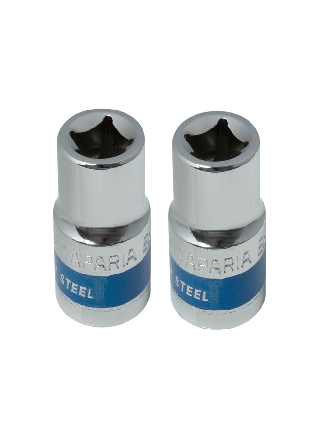 تاباريا مفتاح ربط مربع من تاباريا مقاس 1/2 بوصة (20، 21 مم) - مفتاح سداسي أو ذو 6 نقاط للصواميل والبراغي القياسية، متوافق مع مفاتيح الربط، ومقابض L، والمفاتيح الكهربائية - مناسب لأعمال السيارات والميكانيكا في ورش الصيانة المنزلية. - Image 1